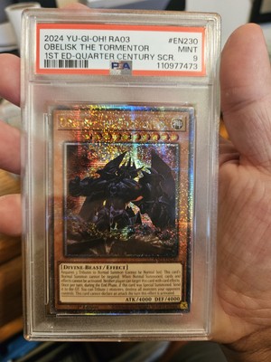 Obelisk the Tormentor (Quarter Century Secret Rare) RA03-EN230 PSA 9-image