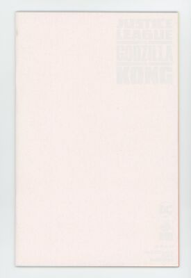 Justice League vs Godzilla vs Kong #1 Blank Cardstock Variant NM+ 9.6 2023 DC-image