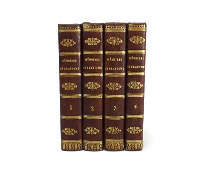 Memoires de Messire Pierre de Bourdeille, Signeur de Brantome, 1739, 4 Volumes-image