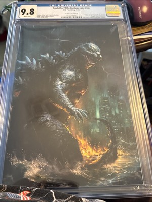 Godzilla 70th Anniversary CGC 9.8 * PARRILLO VIRGIN VARIANT *-image