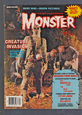 1986 Vintage Horror Mag - Monsterland #9 w/ Creatures, Enemy Mine, Godzilla, etc-image