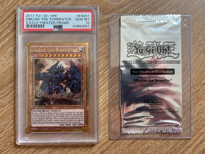 YuGiOh Obelisk The Tormentor PSA 10 MVPC-EN001 The Dark Side of Dimensions-image