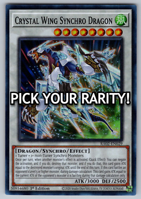 Crystal Wing Synchro Dragon Yugioh RA02-EN029 - PICK YOUR RARITY NM-image