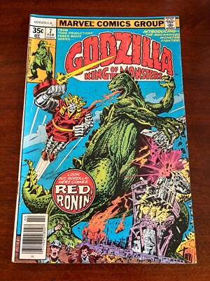 Godzilla King Of The Monsters # 7 FN Marvel Comic Book Dinosaur 10 J300-image