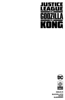 Justice League vs Godzilla vs Kong #1 Cover D Blank Var 1st Print-image