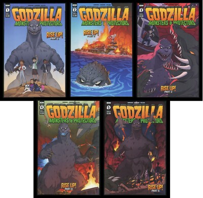 Godzilla Monsters & Protectors Comic Set 1-2-3-4-5 Lot A Biollante Mothra Gojira-image