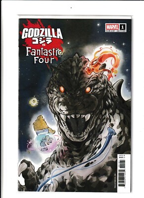 Godzilla Vs. Fantastic Four #1 (2025) Peach Momoko Variant-image