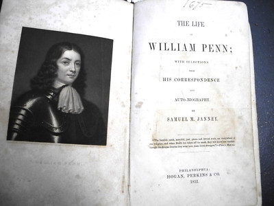 1852/William Penn/by Samuel M. Janney/full leather boards/the life, with selecti-image