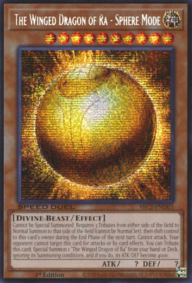 1X LP The Winged Dragon of Ra - Sphere Mode - SBC2-END03 Secret (WAX on back)-image