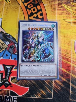 Crystal Clear Wing Synchro Dragon (Secret Rare) RA04-EN059 Quarter Century...-image