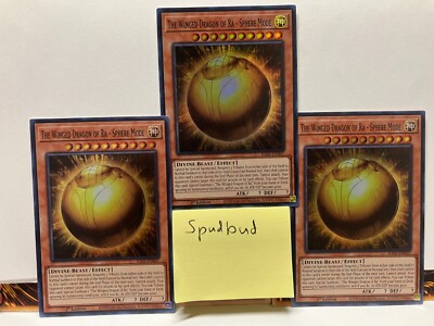 x3 The Winged Dragon Of Ra - Sphere Mode  Super Rare 3x RA01-EN007 (Near Mint)-image