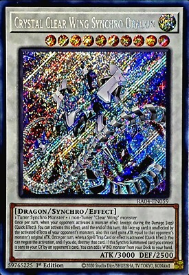 Crystal Clear Wing Synchro Dragon RA04-EN059 (Secret Rare)-image