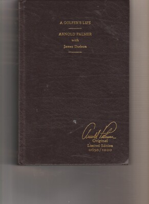 A Golfer's Life -Arnold Palmer- Leather Bound-Autographed-image
