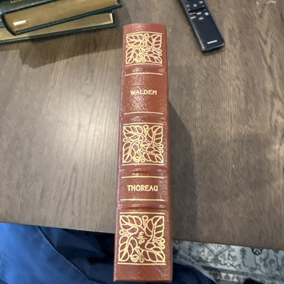 Easton Press 100 Greatest Walden Life In The Woods by Henry David Thoreau 1981-image