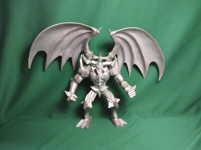Vtg Yugioh Huge obelisk the tormentor Hard Plastic Figure mexican Ko BOOTLEG Toy-image