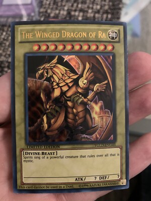 YuGiOh Trading card Winged Dragon Of Ra YGLD-ENG03 Holo Yu-Gi-Oh Limited Edition-image