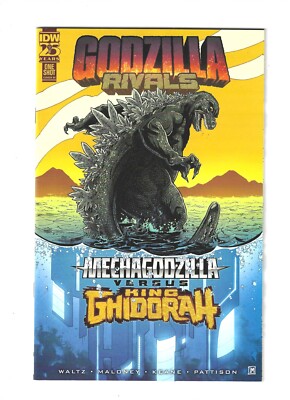 Godzilla Rivals: Mechagodzilla vs. King Ghidorah RI Variant Cover 2024 IDW NM-image