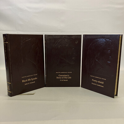 Native American Voices 3 Book HC Lot Time-Life Classics Black Elk Geronimo-image
