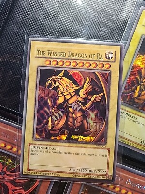 The Winged Dragon of Ra - Ultra Rare - GBI-003 - Misprint Text & Holo Bleed-image