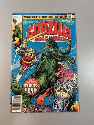 Godzilla #7 (Marvel 1978) 🔑1st Appearance Red Ronin **Very Fine+ or Better?**-image