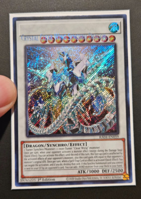 misprint name shift Crystal Clear Wing Synchro Dragon Secret RA04-EN059 yugioh-image