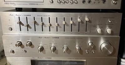 Fisher CC-3000 Preamp & EQ 2322 SILVER FACE EQUALIZER Both in working order-image