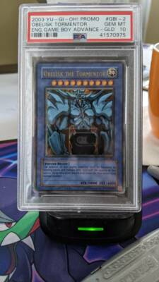 Obelisk the Tormentor GBI-002 PSA 10 Yu-Gi-Oh GBA - GLD Gold-image