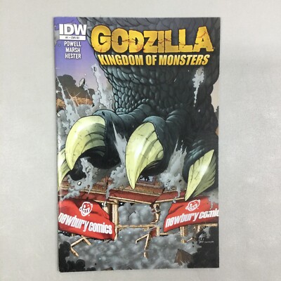 Godzilla Kingdom Of Monster #1 Newbury Comics Exclusive IDW 2011 (GZ130)-image