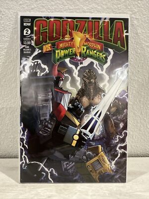 Godzilla vs Mighty Morphin Power Rangers ISSUE #2 Cover B NM-image