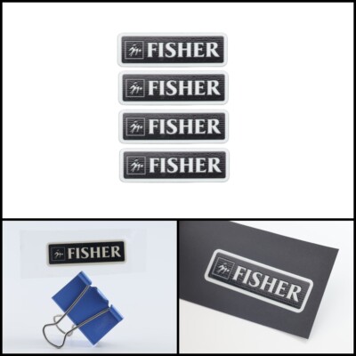 Fisher Speaker logo badge Sticker Decal waterproof 51mm(2.00