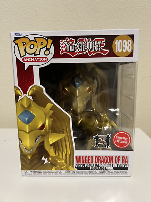 Funko Pop! Vinyl Super 6 in: Yu-Gi-Oh! - Winged Dragon of Ra (Metallic) #1098-image