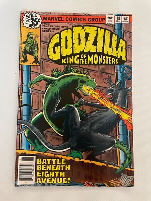 Godzilla King Of The Monsters # 18 VF Marvel Comic Book Toho Monster 1 J263-image