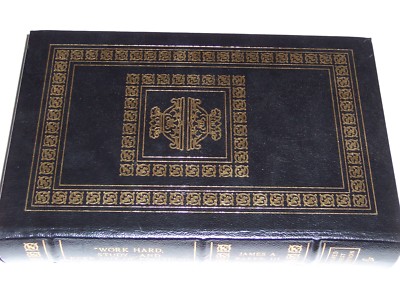 easton press Signed WORK HARD STUDY AND KEEP OUT OF POLITICS-image