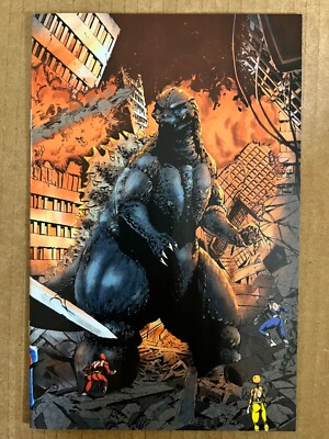 Godzilla Vs Mighty Morphin Power Rangers II #1 Wrap Variant Eskivo | NM New -image
