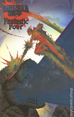Godzilla vs. Fantastic Four 1B VF 2025 Stock Image-image