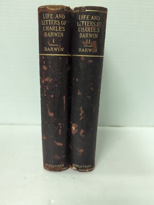 The Life and Letters of Charles Darwin 2 Vol pub by  D. Appleton 1896-image