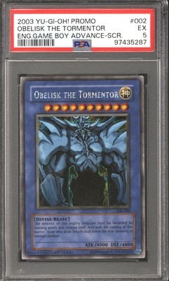 Yu-Gi-Oh Game Boy Promo Obelisk The Tormentor GBI-002 PSA 5-image