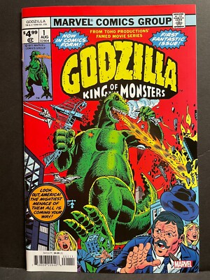 Godzilla #1 Facsimile 2024 NM+ High Grade Marvel  *UNREAD*-image