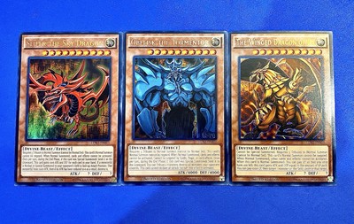Yugioh -Egyptian God Card Set LDK2-ENS0123 Ultra Rare Limited Edition Near Mint-image