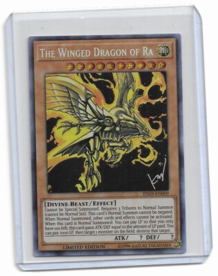 2019 Gold Sarcophagus Tin The Winged Dragon of Ra TN19-EN009 Limited Edition-image