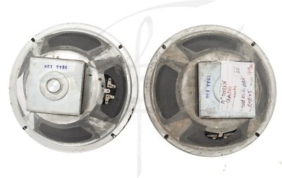 Vintage Fisher 10in Speakers 561 7720 Woofer Screened Backs 8 Ohm New Surrounds-image