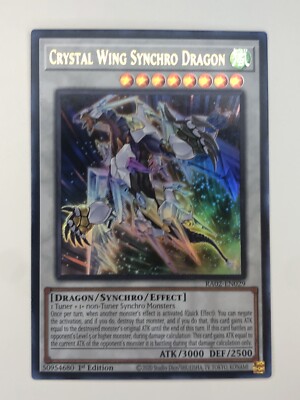 Yugioh Crystal Wing Synchro Dragon RA02-EN029 Ultra Rare 1st Edition NM-image