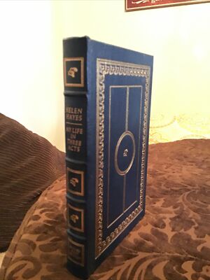 Helen Hayes MY LIFE IN THREE ACTS EASTON PRESS LEATHER Signed First Edition-image