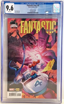 2024 Marvel Fantastic Four #25 Godzilla Greg Land Variant Cover CGC Graded 9.6-image