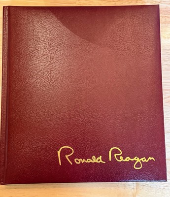 Ronald Reagan An American Hero - Leather Hardcover Book-image