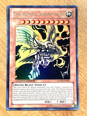 yugioh The Winged Dragon Of Ra JUMP EN045 Limited Edition Ultra Rare near mint-image
