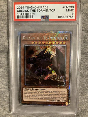 Obelisk the Tormentor (Platinum Secret Rare) RA03-EN230  Bonanza Psa 9-image