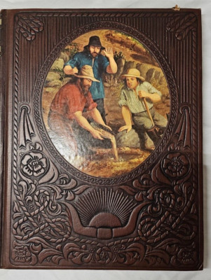 Time Life Books The Old West The Forty-Niners Faux Leather Hard Cover Book 1974-image