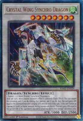 Crystal Wing Synchro Dragon (RA02-EN029) - Ultimate Rare - 1st Edition-image