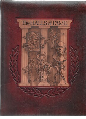 The Halls of Fame By Thomas C. Jones (Frayed Leather Cover) Pages are unread NM-image